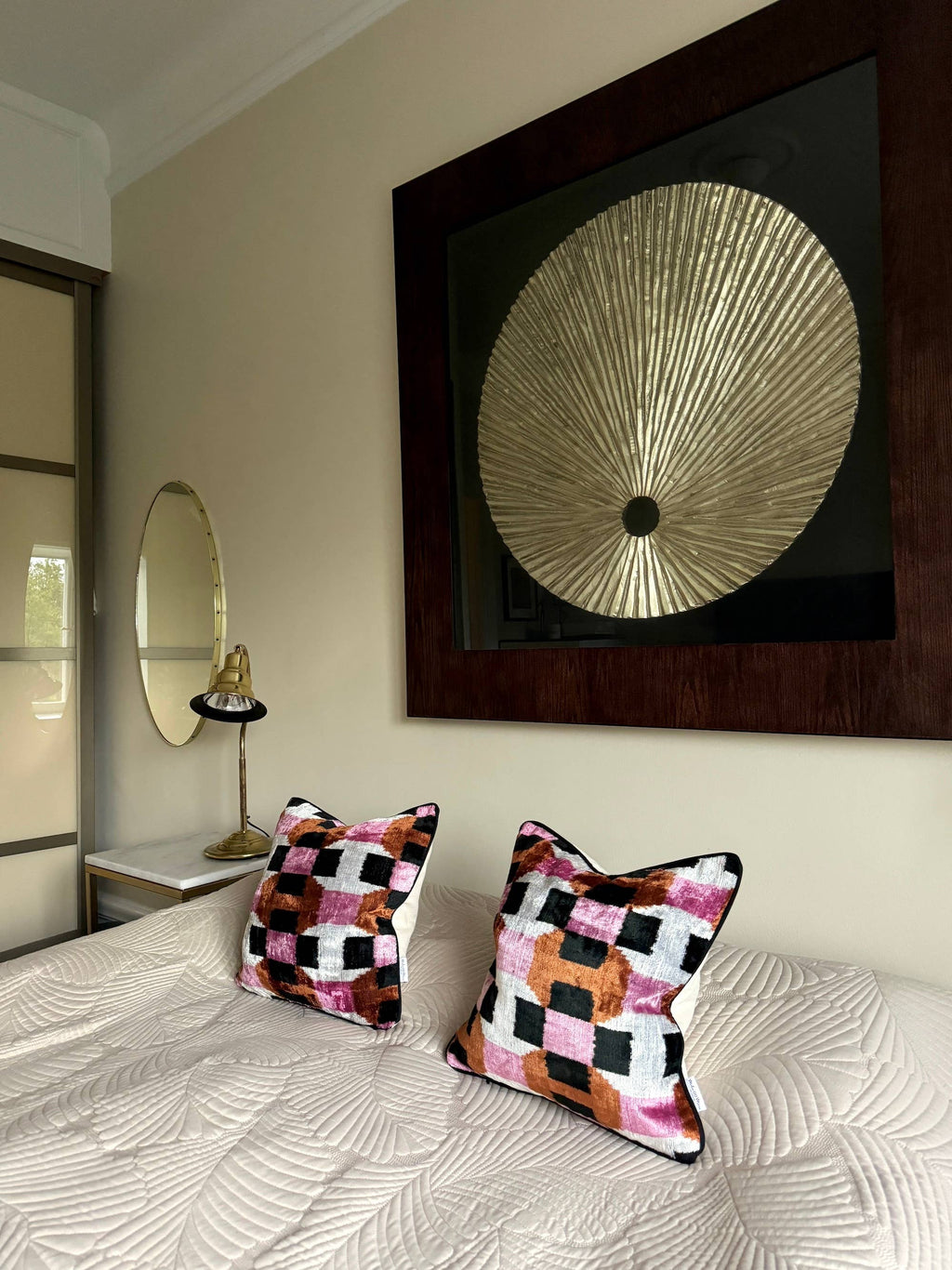 Velvet Ikat Cushion Candy | Velvet Ikat Pillow Cover