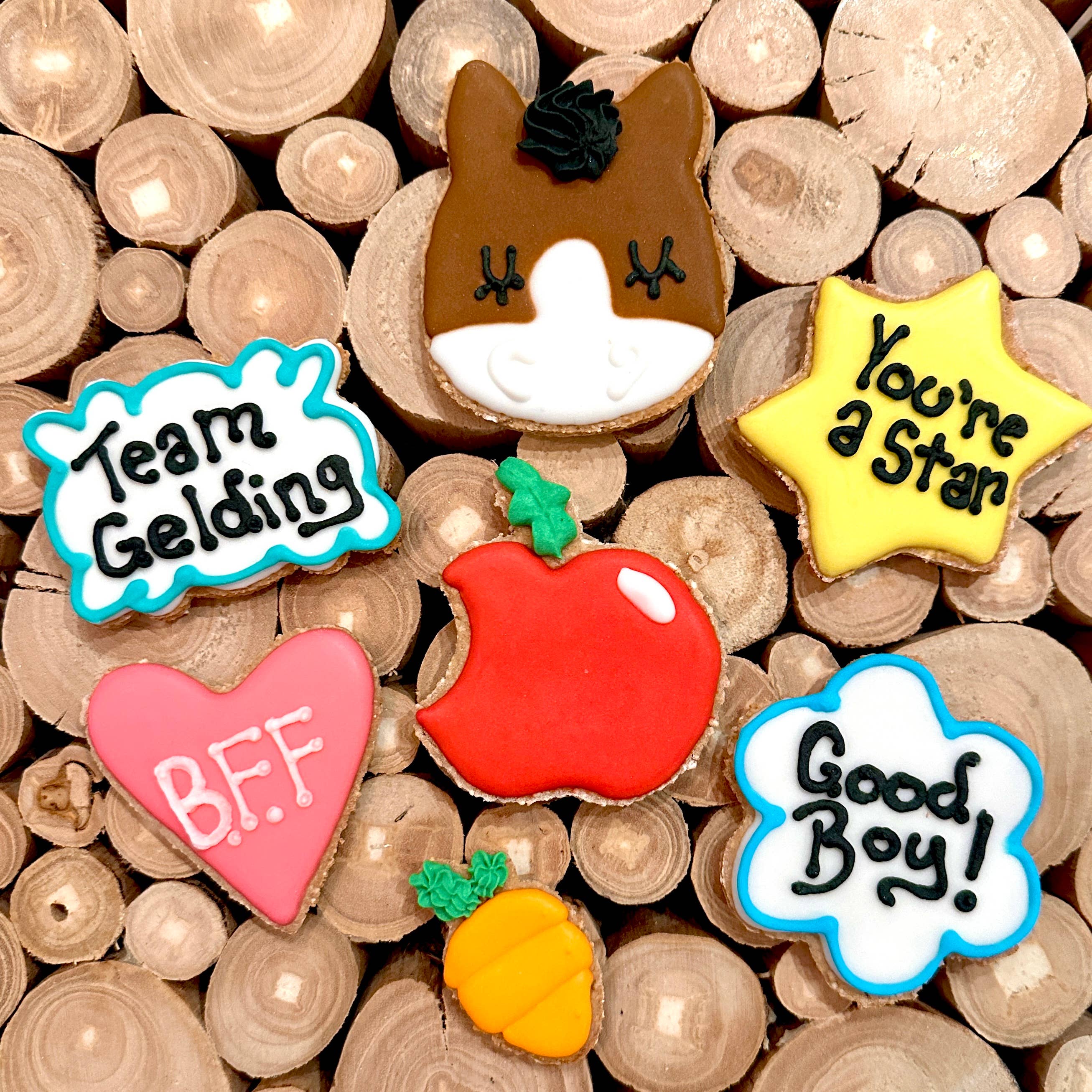 Team Gelding Horse Cookie 7 pack