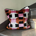 Velvet Ikat Cushion Candy | Velvet Ikat Pillow Cover