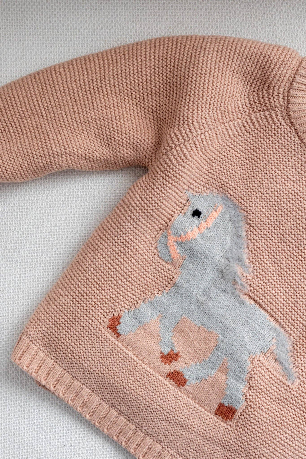 Gwenny Horse Sweater (Blush Pink)