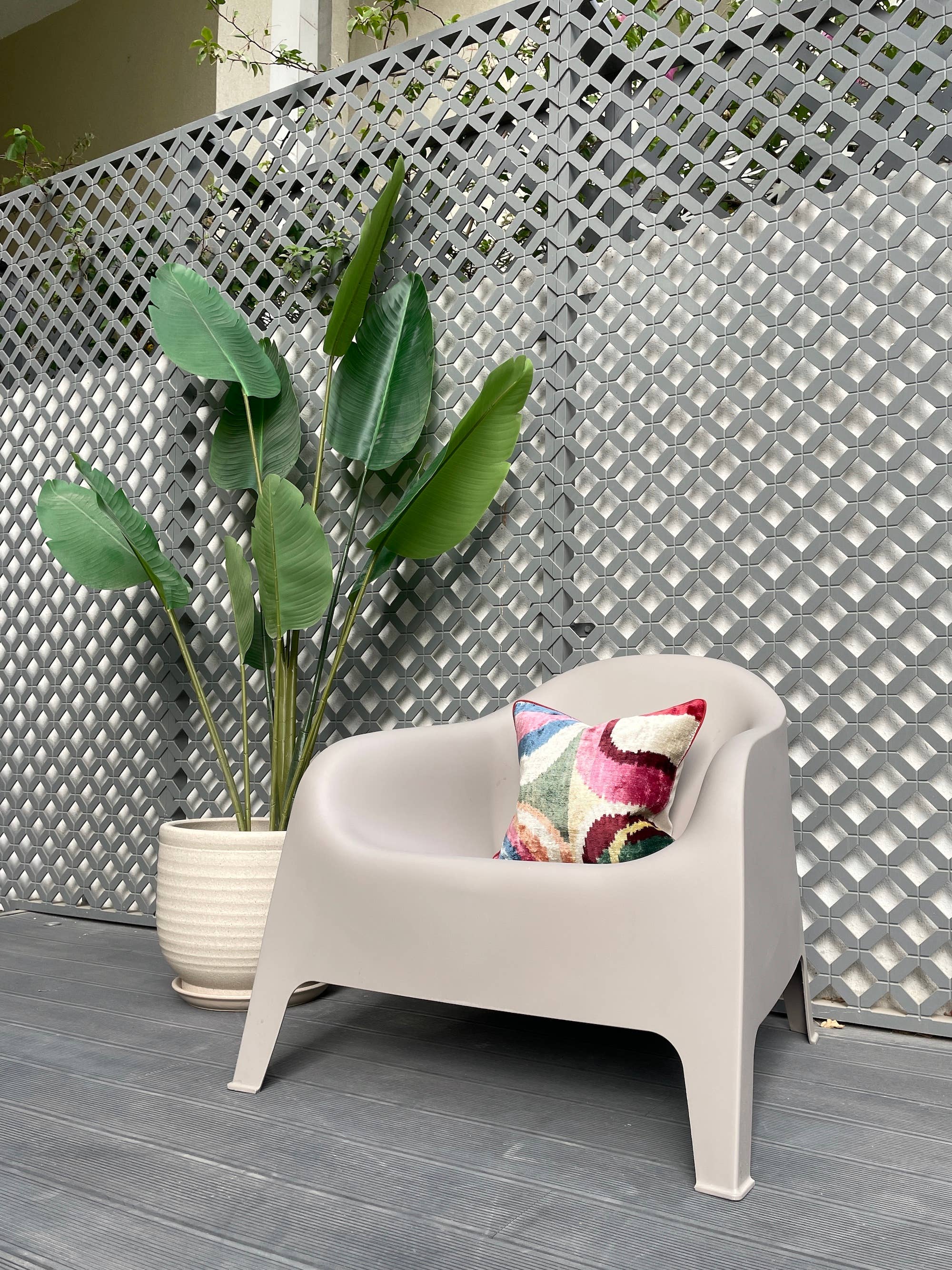 Velvet Ikat Cushion Picasso | Velvet Ikat Pillow Cover